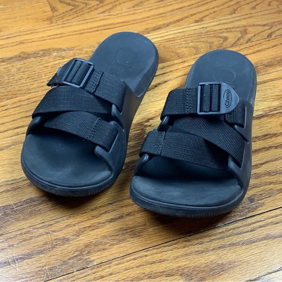 Chaco Shoes - Chaco Womens Chillos Comfort Slip On Black Slide Sandal Size US 6 M!